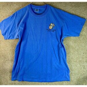 Vtg. Anvil 2002/2003 Rolling Stones Licks Tour Men’s Blue Embroidered T Shirt L